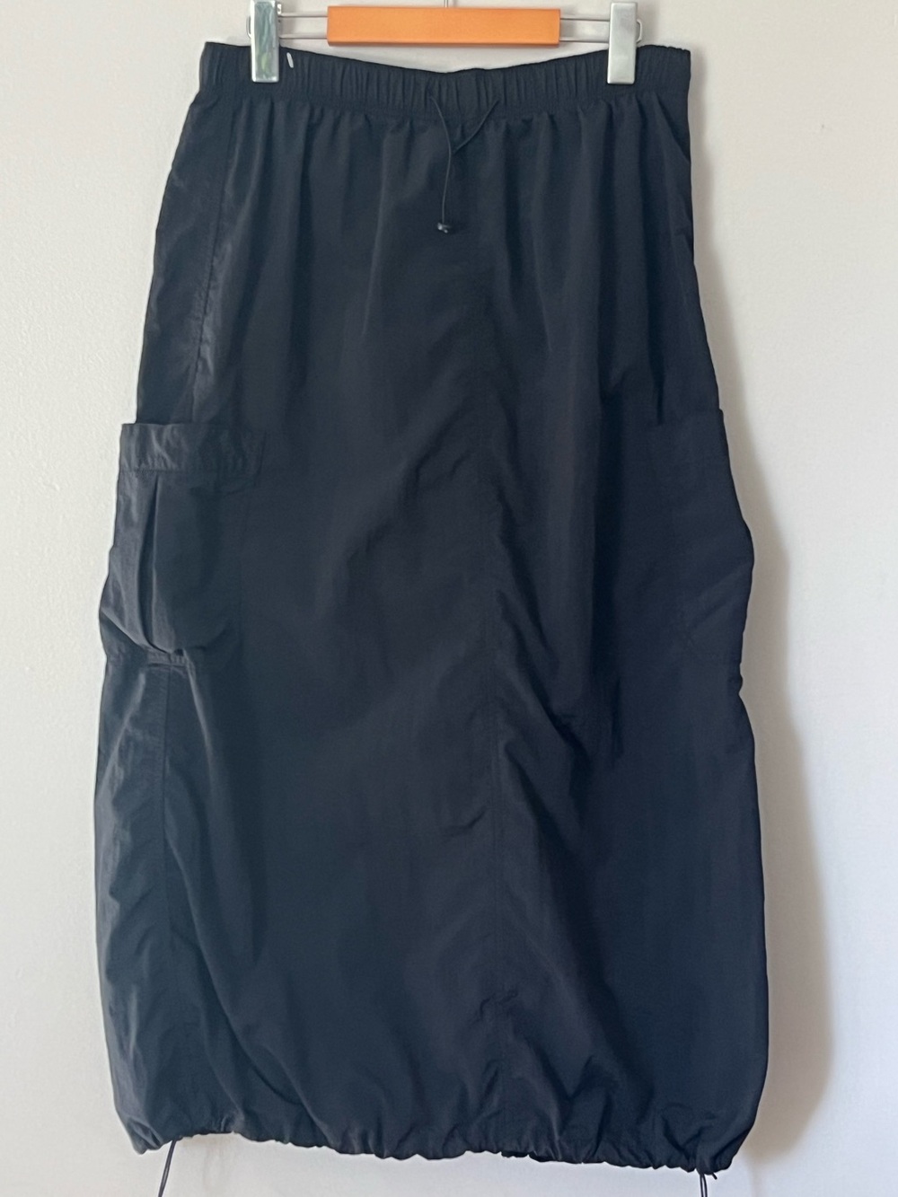 Women’s / Junior’s Love Tree Light Nylon Parachute Skater Long Cargo Skirt